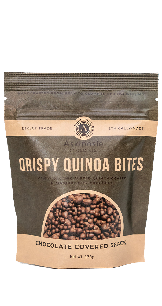 Chocolate Covered Qrispy Quinoa Bites