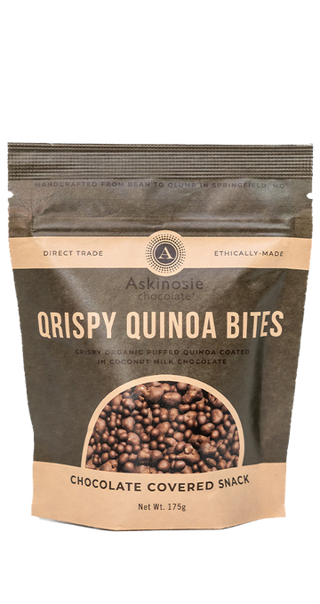 Chocolate Covered Qrispy Quinoa Bites