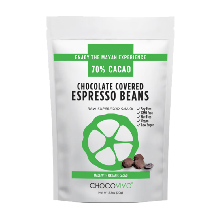 ChocoVivo Chocolate Covered Espresso Beans 70% at The Chocolate Dispensary