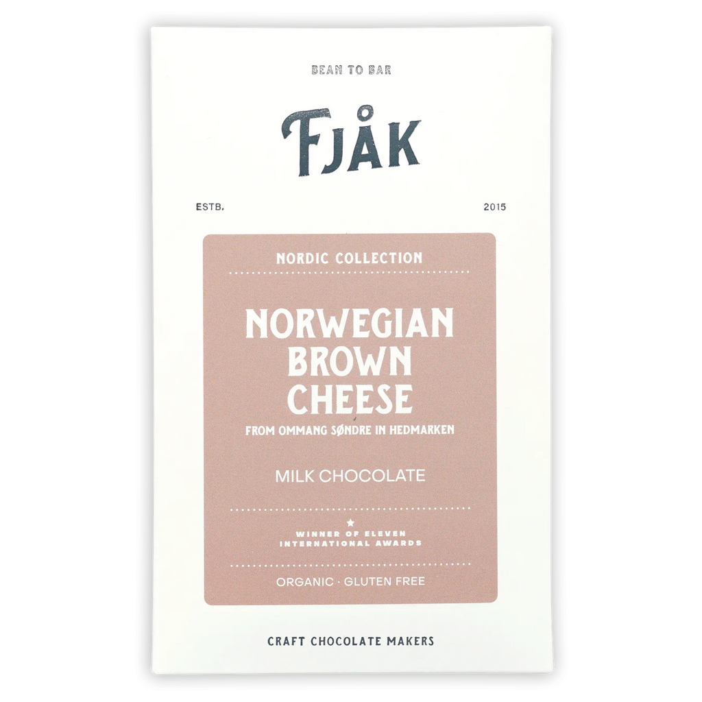 Fjak Norwegian Brown Cheese Milk Chocolate 45% Front Package