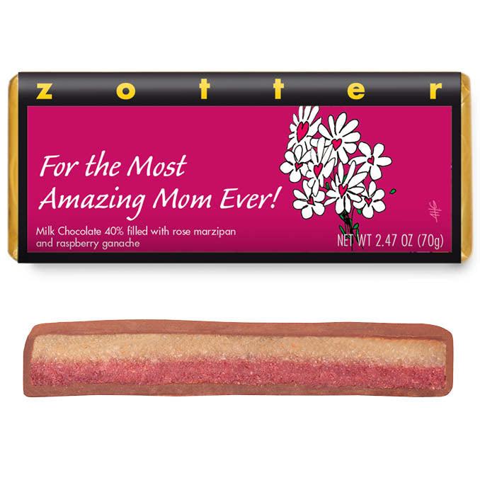 For the most amazing mom ever bar from Zotter Chocolates at The Chocolate Dispensary