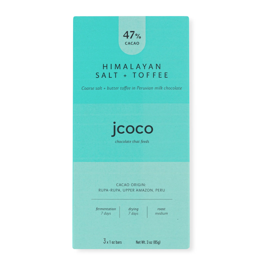 Jcoco Himalayan Salt + Toffee at The Chocolate Dispensary