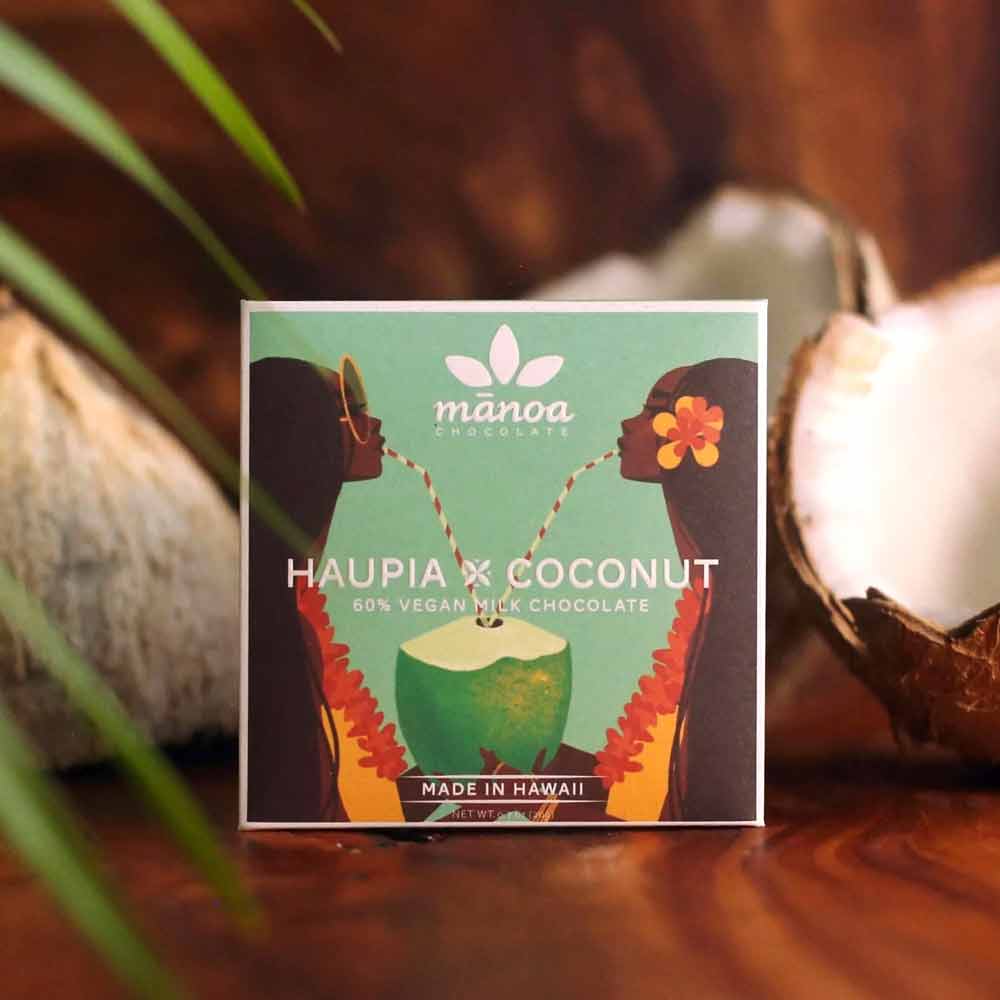 Niu x Coconut Milk Mini bar on a wooden table