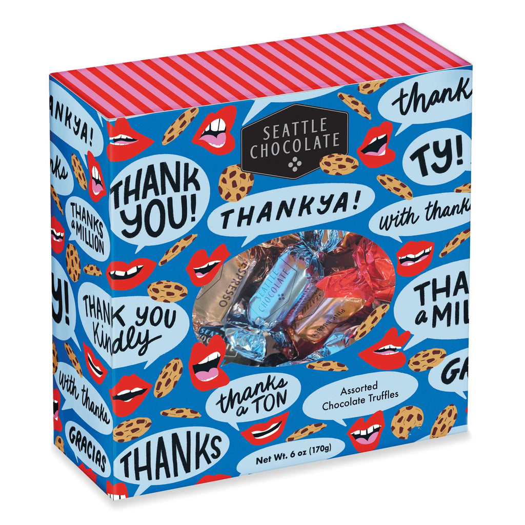 "Thank you!" Gift Box against a white background