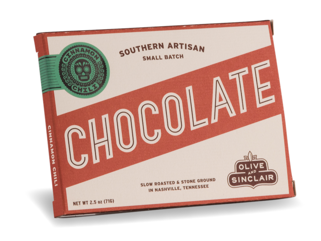 Mexican-Style Cinnamon Chili Chocolate Bar from Olive and Sinclair