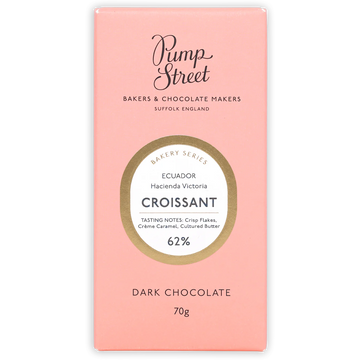 Croissant Dark Chocolate Bar 62% (Limited Edition) from Pump Street Chocolate