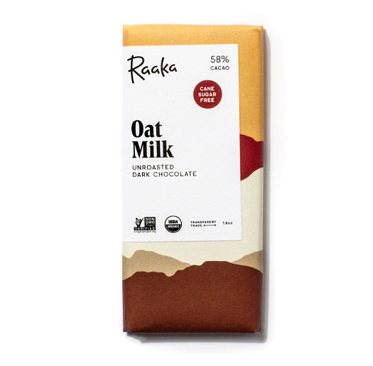 Raaka Oat Milk Unroasted Dark Chocolate 58%