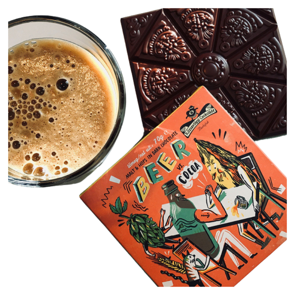 Rózsavölgyi Csokoládé Chocolate Beer vs. Cocoa 73%