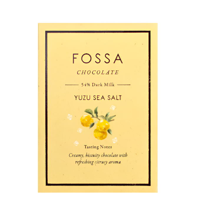 Yuzu Sea Salt Chocolate against a white background