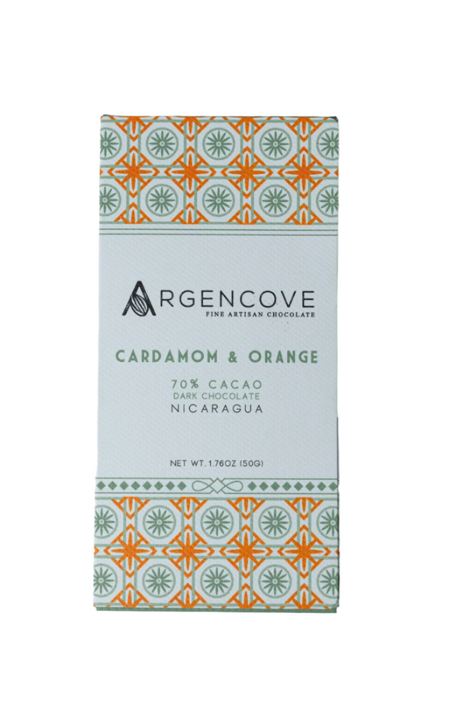 Cardamom & Orange 70% against a white background