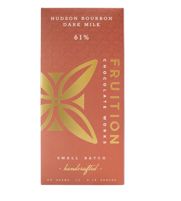 Hudson Bourbon Dark Milk 61% against a white background