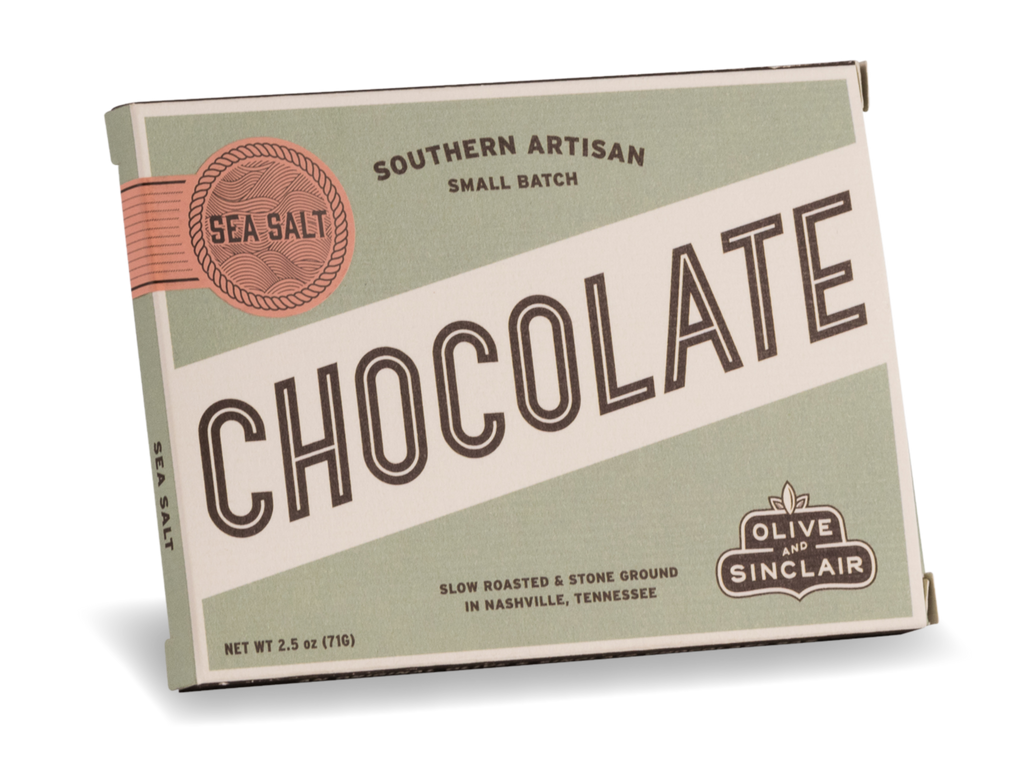 75% Dark Sea Salt Chocolate Bar from Olive and Sinclair