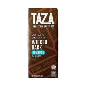 Wicked Dark with Almonds 95% bar against a white background