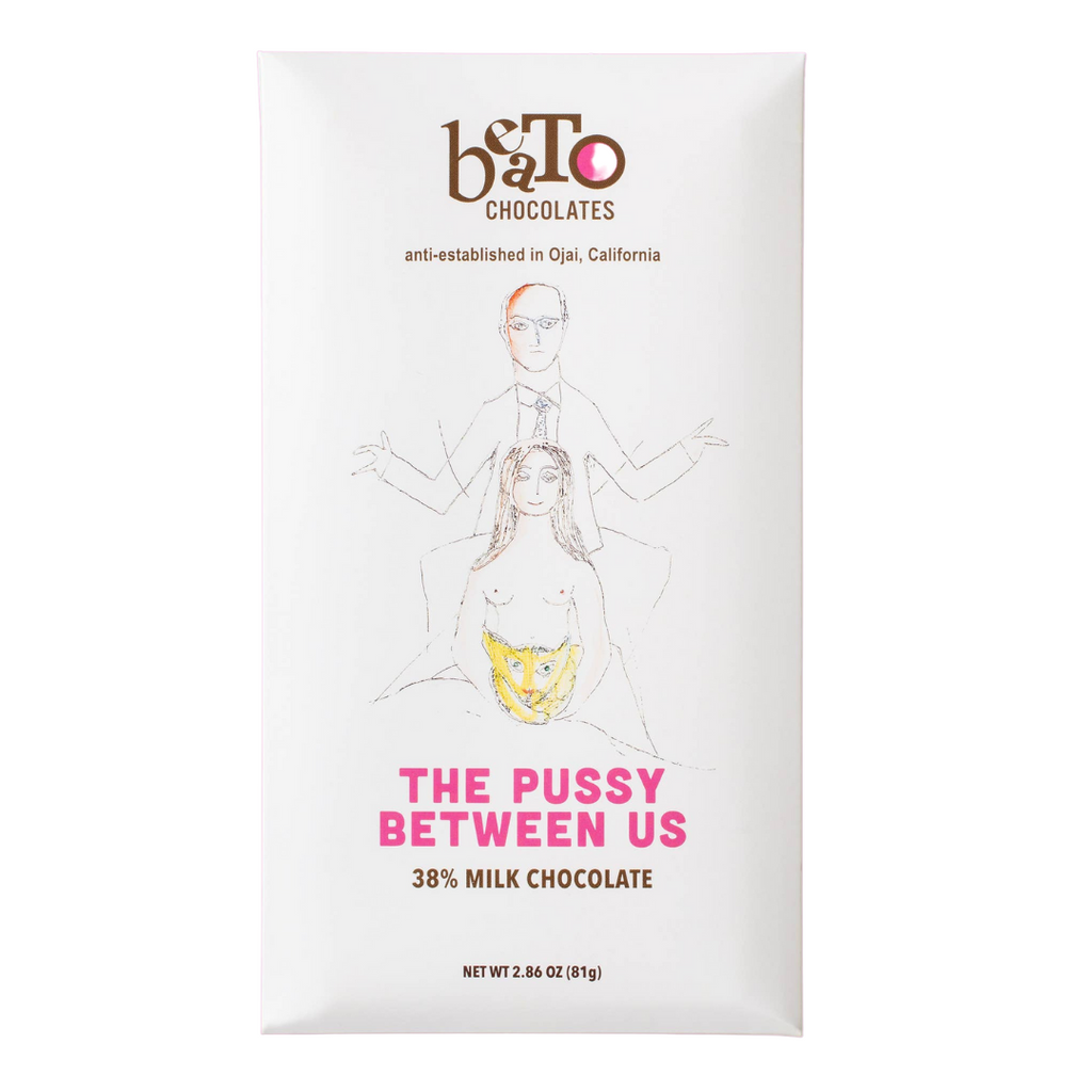 Beato "The Pussy Between Us" 38% Milk Chocolate Front Package