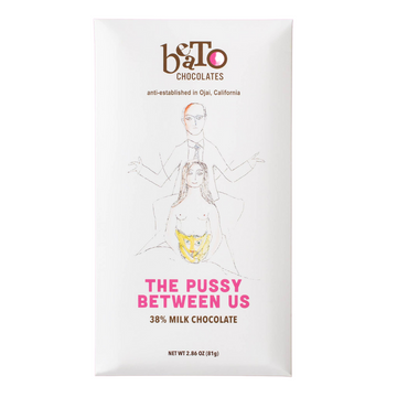 Beato "The Pussy Between Us" 38% Milk Chocolate Front Package