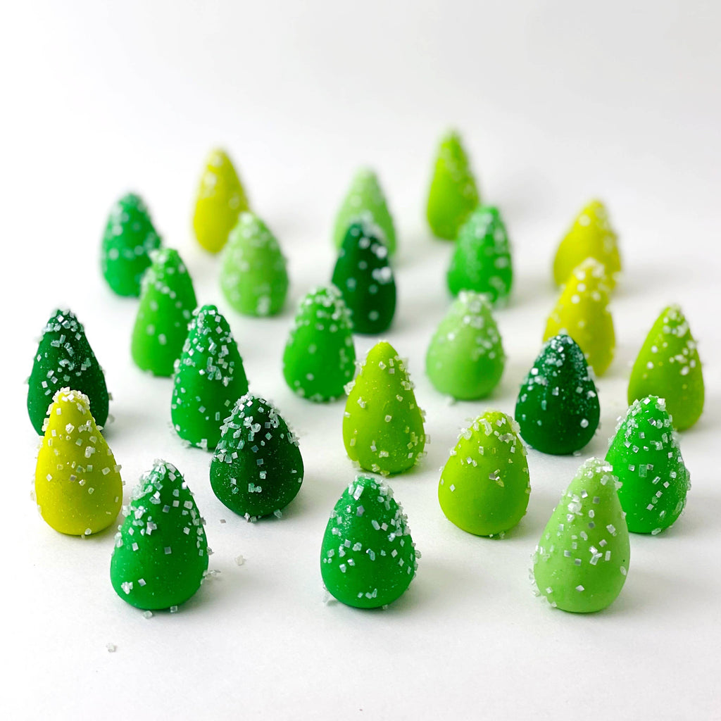 Christmas Trees Candy on a white table