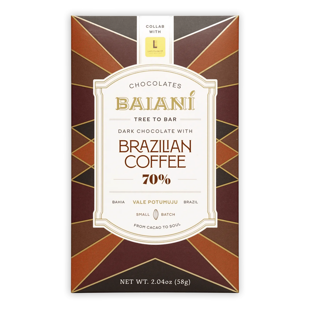 Dark w/ Brazilian Coffee 70% from Baianí Chocolate