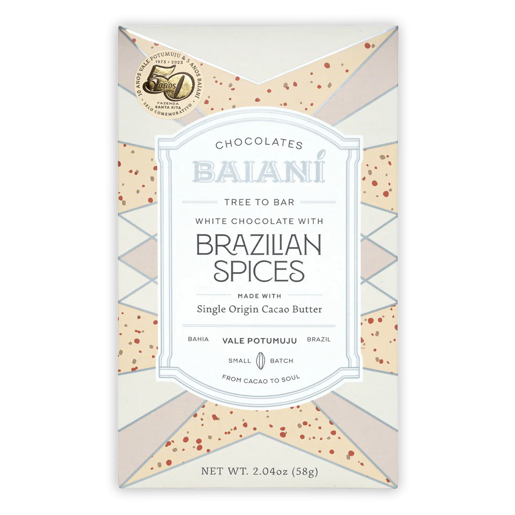 White Chocolate with Brazilian Spices from Baianí Chocolates