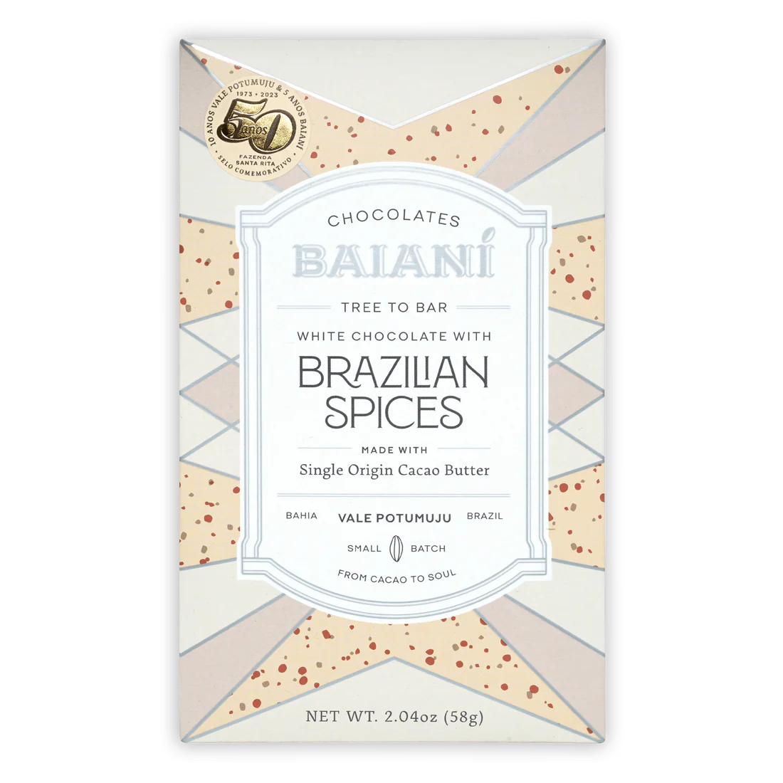 White Chocolate with Brazilian Spices from Baianí Chocolates