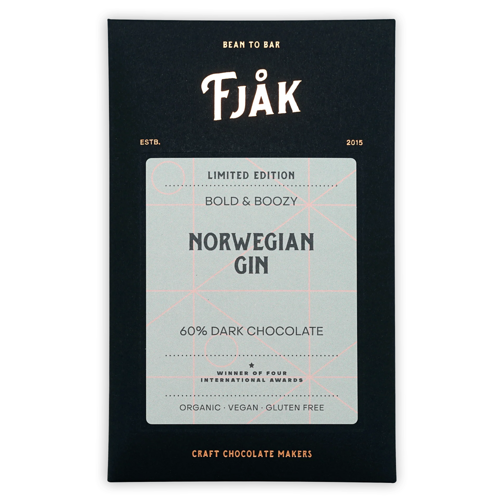 Norwegian Gin 60% bar from Fjåk 