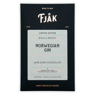 Norwegian Gin 60% bar from Fjåk 