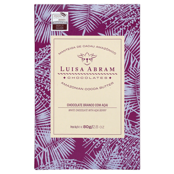 White Chocolate with Acaí Berry bar from Luisa Abram