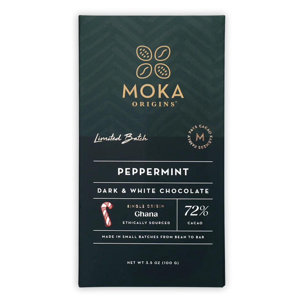 72% Dark Peppermint Bar from Moka Origins