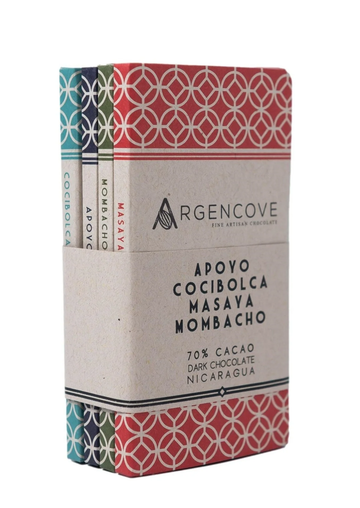 Argencove 70% Award Winners Sampler at The Chocolate Dispensary, with a white background.