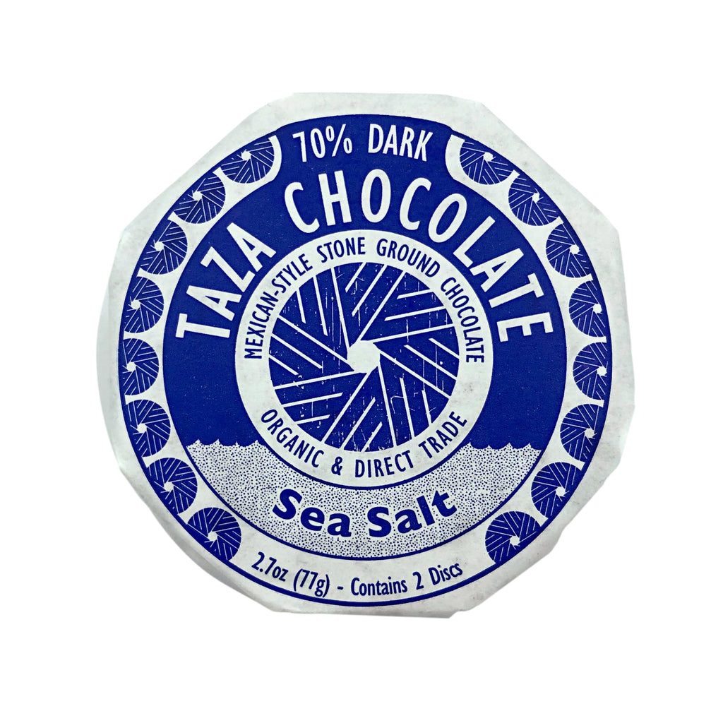 Taza Sea Salt Dark Chocolate Disc - 70%